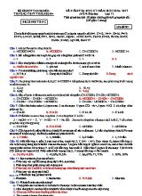 Đề và đáp án kiểm tra học kì I Hóa học lớp 12 - Năm học 2016-2017 - Trường THPT Triệu Sơn 4